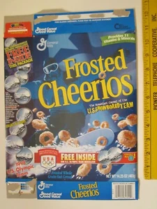 MT Cereal Box 1998 Frosted Cheerios US SNOWBOARD OLYMPIC TEAM  Z107-19 - Picture 1 of 2