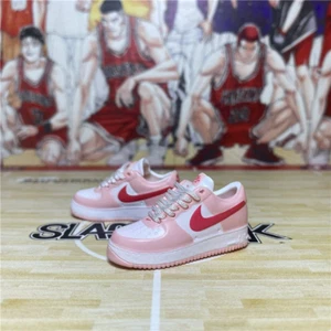 Zapatillas deportivas escala 1/6 zapatos de baloncesto mujer figura de acción muñeca accesorios rosa - Imagen 1 de 6