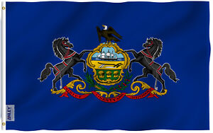 Anley Fly Breeze 3x5 ft Pennsylvania State Flag Pennsylvania PA Flags Polyester