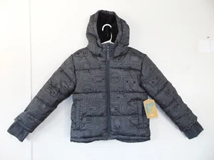 NEW ThereAbouts Charcoal Gamer Jacket Big Kids Size XL 18 - 20 Puffer Jacket - Picture 1 of 11