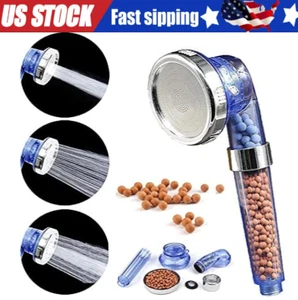Filtered Shower Head with Handheld,3 Spray Modes High Pressure Water Saving Soft - Picture 1 of 18