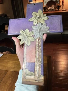 12,25"x8,25" handgefertigtes Keramikkreuz von William Wilhelmi 2003 signiert von Hosp Comm - Bild 1 von 13