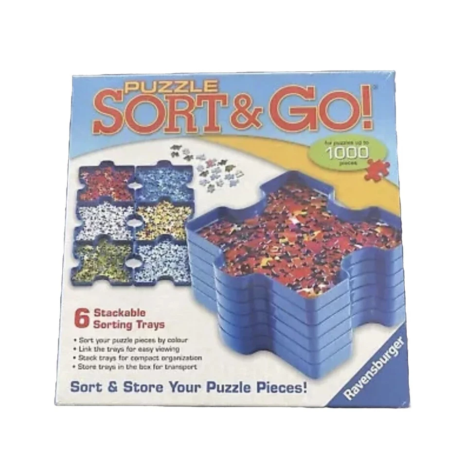 Ravensburger - Puzzle Sort & Go - 6 bandejas de classificação empilháveis novas e seladas - Imagem 1 de 1