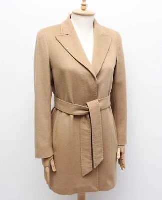 Women's MAX MARA Camel 100% Cashmere Coat Belted Size US4 UK6 ~S made in ITALY - Image 1 of 4