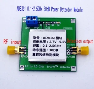 NOUVEAU AD8361 0,1 ~ 2,5 GHz 30 dB module détecteur de puissance de réponse moyenne - Photo 1/4