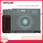 Topcine L Plate With Wood Handgrip For Fujifilm X100vi Half Camera Cage Qr Plate