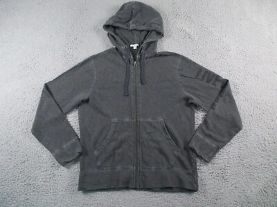 Sudadera con Capucha James Perse Para Hombre Talla 2 Negra Live Nation Pullover Terry Francés Desteñido Foto 1 de 4