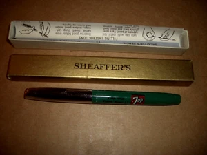 7Up Sheaffer'S Cartridge Ink Pen 7Up Your Thirst Away Get Real Action 1960S - Picture 1 of 4