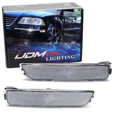 Lámparas marcadoras laterales de parachoques delantero con lente transparente Euro para Volkswagen 2001-05 Passat B5 Foto 1 de 4