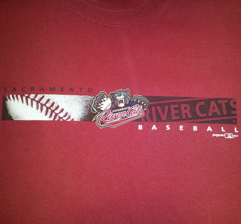 Sacramento River Cats T Shirt Large MiLB MLB EUC Rivercats Baseball INV872 Cover