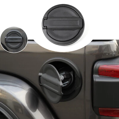 Gas Tank Cap Aluminum Fuel Filler Door Cover for Jeep Wrangler 2018-2021 JL JLU Foto 1 de 4