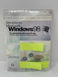 Microsoft Windows 98 v.1 Full Operating System W/Product Key - Factory Sealed - Picture 1 of 2
