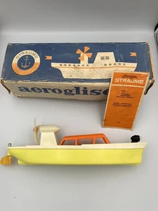 Vintage Molto Rara Barca Giocattolo con Batteria Alimentatore Traume URSS in Scatola - Foto 1 di 13