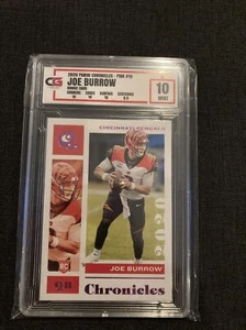JOE BURROW 2020 Chronicles PINK Rookie CG Graded 10 - Picture 1 of 2