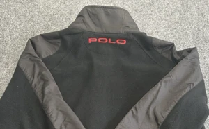 Polo Golf Ralph Lauren Full Zip Jacke Large Langarm Fleece schwarz/schwarz Ton - Bild 1 von 9