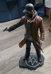 COLLECTOR EDITION PS4 UBISOFT -WATCH DOGS FIGURE - AIDEN PEARCE 9" WITH GUN - Bild 1 von 2