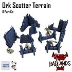 Ork Scatter Terrain - Kit 8 pièces - Tablette Wargaming Dispersion Terrain & Scénario