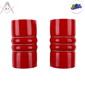 Charge Air Cooler Hoses High Temp Silicone 4" x 8" For Peterbilt Kenworth Models - Picture 1 of 7