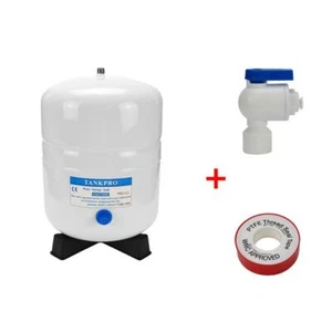 Wassertank Osmose Stahl 2,2 Gal. ca. 8 L Vorratsbehälter + Tankhahn + Teflonband - Bild 1 von 1