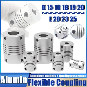 Flexible Shaft Coupling Rigid for CNC Motor Coupler 3D Printer 2/3/4/5/6/8/12mm - Picture 1 of 22