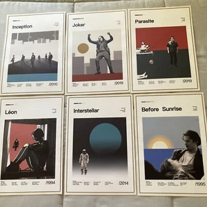 Inception Joker Parasite Leon 8”x12”Canvas Art Movie Posters Set Of 6 Unframed - Picture 1 of 7