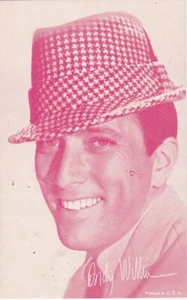 ANDY WILLIAMS ATTORE-CANTANTE MOSTRA FORNITURA-PENNY ARCADE CARD 1938-2012 - Foto 1 di 2