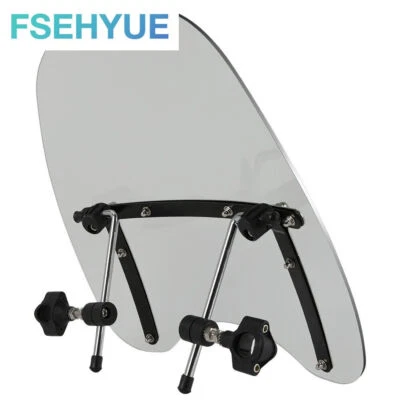 Manillar grande de 18"x16" para parabrisas de humo de 7/8"" 1"" para Yamaha V Star 650 1100 Foto 1 de 4