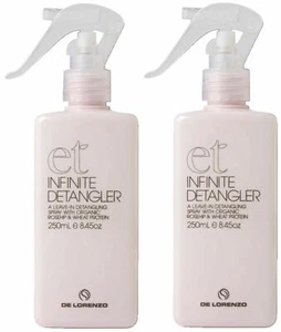 DELORENZO INFINITE DETANGLER 250 ML X 2 DE LORENZO SAME DAY AUS POST DISPATCH! - Picture 1 of 5