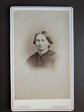 Sehr altes CDV Foto, um 1885, feine Dame, Frankenberg