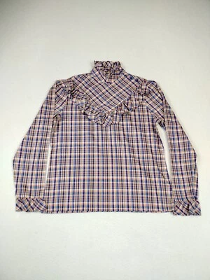 Блузка женская Land Sea средняя разноцветная винтажные оборки коттеджкор Lagenlook - Изображение 1 из 4