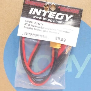 Integy XT60 Male-To-Banana male Connector Adapter 300mm C24411 - Picture 1 of 1