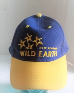 New Zealand  WILD EARTH Baseball Hat Cap BLUE AND YELLOW One Size - Picture 1 of 9