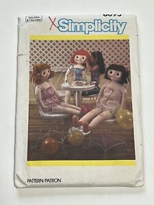 Doll Life Size 4T S6695 Romper Slippers 42" Tall Uncut Pattern Vintage Toy Doll