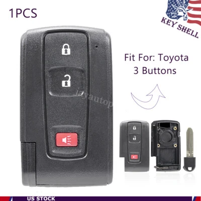 Funda Carcasa Llavero Coche Control Remoto Sin Llave 3 Botones para Toyota Prius 2004-2009 Foto 1 de 4