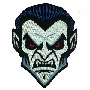 Dracula head embroidered patch | Dracula | Horror - Picture 1 of 1
