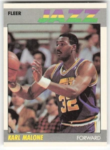 1987-88 Fleer #68 Karl Malone BASKETBALL Utah Jazz - Picture 1 of 2
