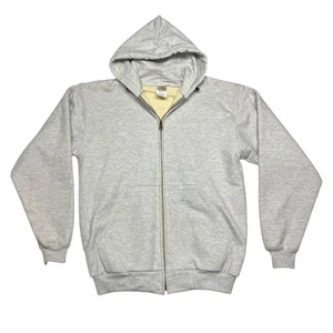 Vintage 90s Carhartt Thermal Lined Heavy Hoodie K129ASH Men’s M Gray Full Zip - Picture 1 of 9