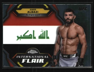 2024 Topps Chrome UFC - International Flair - #IFL-1 Amir Albazi - Image 1 of 2