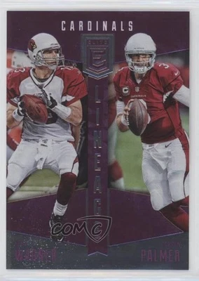 2016 Donruss Elite Lineage Purple /25 Carson Palmer Kurt Warner #LN-WP HOF - Image 1 of 2