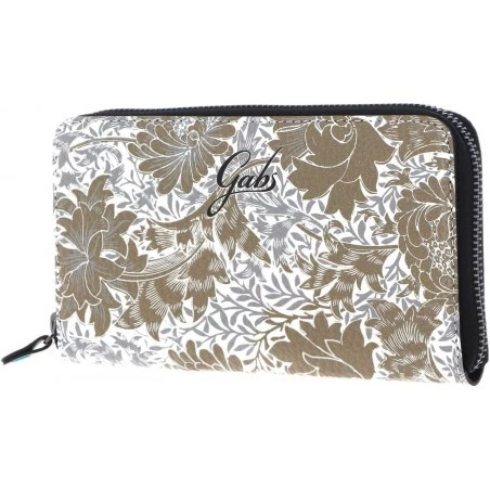 Portafoglio in pelle stampata Donna Gabs GMONEY17 Peonia Toni Beige - Immagine 1 di 1