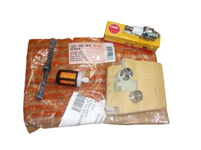 Kit de servicio Stihl OEM 026 filtro manguera combustible bujía 1121-120-1612 #GM-J9B2 Foto 1 de 4