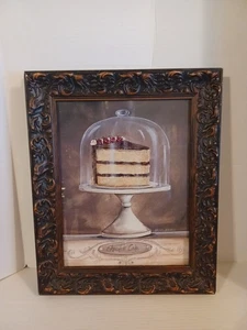 Vintage Chocolate Cake Wall Art Decor 17.5 X 14.5 - Picture 1 of 12