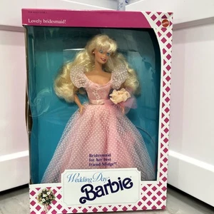 Hochzeitstag Barbie Brautjungfer für beste Freundin Midge #9608 Mattel Vintage 1990 NRFB - Bild 1 von 10
