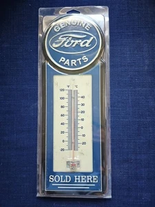 Ford Genuine Parts Embossed Metal Wall Thermometer (5" x 15.5") - Picture 1 of 2