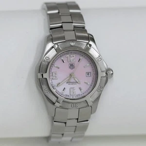 Orologio da donna esclusivo TAG HEUER WN1319 quarzo quadrante rosa braccialetto - Foto 1 di 7