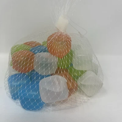30-Pack Reusable Ice Cubes – 1" Square BPA-Free Multicolor Chilling Cubes - Image 1 of 3
