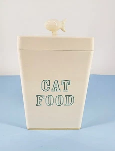 Martha Stewart Pets Cat Food Sealed Container Melamine Dishwasher Safe Fish Knob - Picture 1 of 10