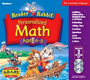 Reader Rabbit Personalized Math 6 - 9 ADAPT Deluxe 2-CD Set PC Software 32-bit - Picture 1 of 2