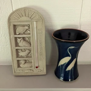 Carruth Studios 1995 Zement Vintage Thermometer Dekor Wandrelief Neuwertig - Bild 1 von 6