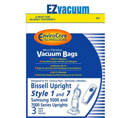 Bissell Style 1 / 7 Upright Vacuum Cleaner Bags # 30861 or 3086 - Image 1 of 1